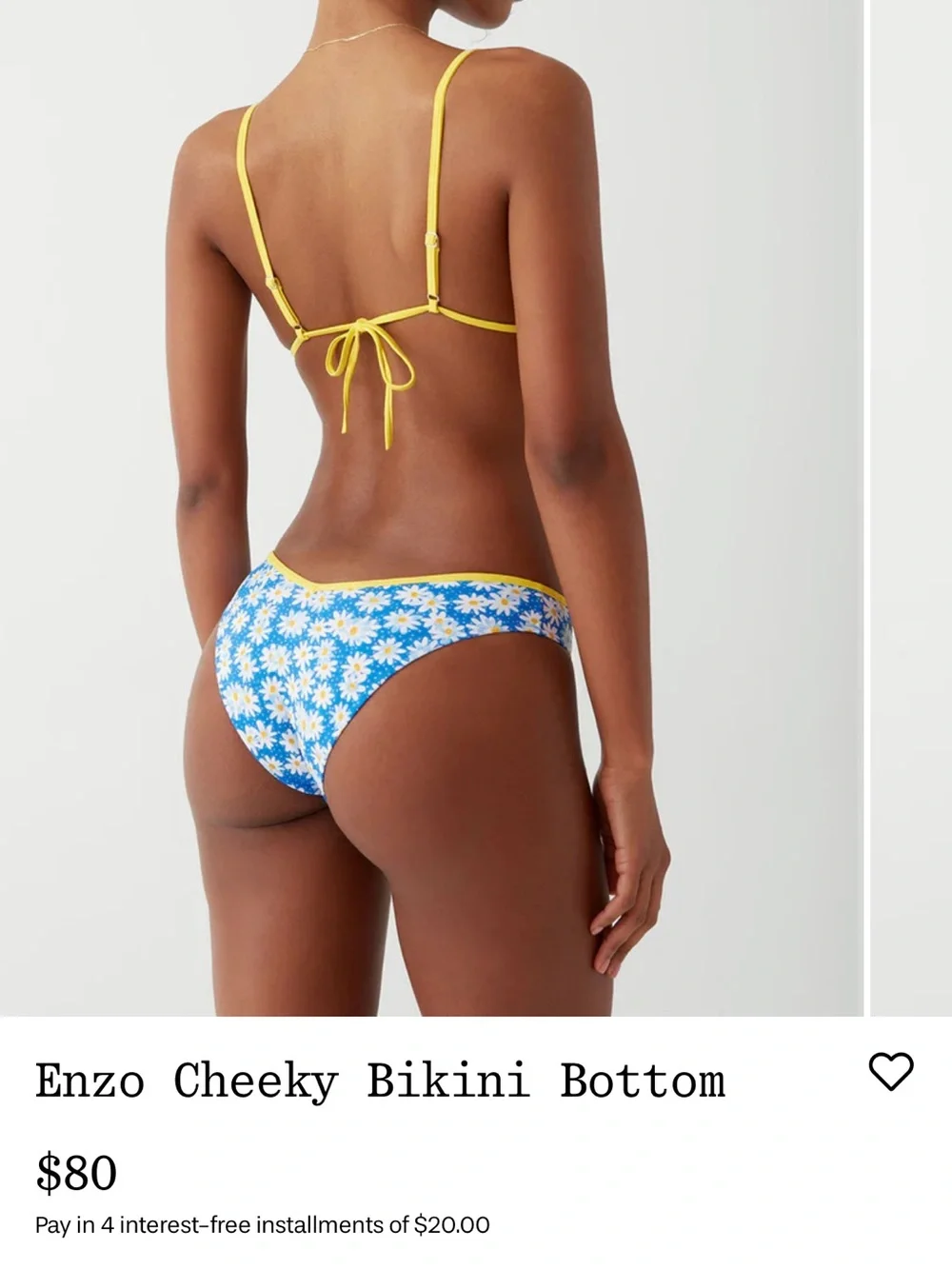 Frankie’s Bikinis - Lumia Triangle Bralette Bikini Top & Enzo Bottom
